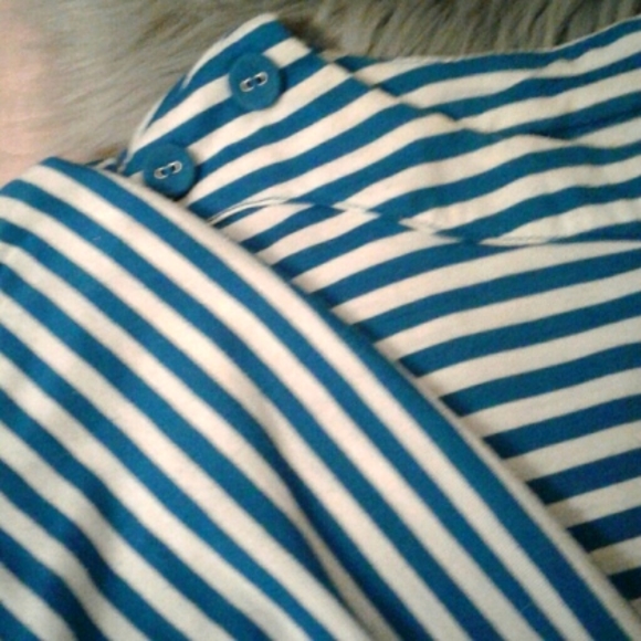Apostrophe blue and white striped top - Picture 2 of 4
